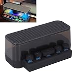 Bunter Tastatur BT Lautsprecher, Nachtlicht Bluetooth Lautsprecher, Retro Lautsprecher Stereo Sound Lautsprecher Subwoofer Schreibtisch Ornament für Zuhause Schlafzimmer N