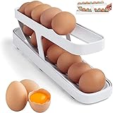 Eierspender für Kühlschrank 12-14 Eier, Kühlschrank-Organizer, Eier-Organizer, Kühlschrank-Organizer, Eierbecher für Kühlschrank, Egg Holder Fridge, Fridge Organizer