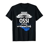 Sachsen Anhalt Moped Osten Niemand ist perfekt aber als Ossi T-Shirt
