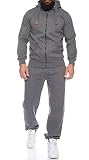 Finchman Finchsuit 1 Herren Jogging Anzug Trainingsanzug Sportanzug FMJS135, Darkgray, L