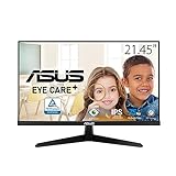 ASUS Eye Care VY229HE - 22 Zoll Full HD Monitor - 75 Hz, 1ms MPRT, AdaptiveSync, GamePlus - IPS Panel, Vesa 100x100, 16:9, 1920x1080, HDMI, D-Sub, Schwarz