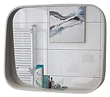wandmontierter Spiegel 70cm Rechteck- Wandspiegel mit eingebautem Speicherregal, tiefen Design, großer Holzrahmen, Makeup-Badezimmerspiegel, für Wohnzimmer Schlafzimmer-Flur Badezimmerspiegel