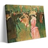 ZhuCaiRr Henri De Toulouse Lautrec Malerwerke (At The Moulin Rouge) Poster, dekoratives Gemälde, Leinwand, Wandkunst, Wohnzimmer, Schlafzimmer, 40 x 60