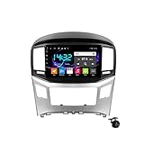 Auto Stereo Android 10.0 Radio SAT NAV für Hyundai H1 2015-2018 GPS Navigation 9 '' IPS Touch Screen 2 DIN Multimedia Video Player FM Receiver mit 4G 5G Wifi SWC RDS CARPLAY,M100s