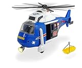 Dickie 203308356 Toys Spielzeughelikopter mit batteriebetriebenen Drehpropeller, Helikopter mit beweglicher Seilwinde, inkl. Trage, Licht & Sound, Batterien enthalten, 41 cm, ab 3 Jahren, Gelb