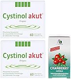 Cystinol Akut 2x 60 Dragees: Pflanzliches Mittel bei entzündlichen Erkrankung der ableitenden Harnwege + GRATIS Cranberry 60 Kapseln