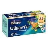 Meßmer Kräuter pur | 25 Teebeutel | Vegan | Glutenfrei | Lak