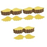 Alipis 3 Sätze Schokoladendekoration Kuchendekorationen Bonbonschokolade Kuchenmousse Goldhochzeit Schokoladen Verpackung Kucheneinsatz Ziert Partyzubehör Papier Golden 50 Stück * 3