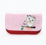 ilka parey wandtattoo welt Federtasche Federmappe Stiftetasche Federmäppchen Kosmetiktasche Eule Eulchen auf AST rosa f082