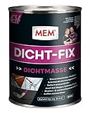 MEM Dicht-Fix, Für alle üblichen Untergründe, Zur Abdichtung von Undichtigkeiten und kleineren Leckstellen, Einfache Anwendung, Gebrauchsfertig, UV-beständig, Grau, 750 ml