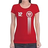 Polen Polska Trikot Fanshirt WM 2022 Nationalmannschaft Frauen T-Shirt Slim Fit Small Rot