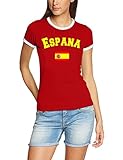 Spanien T-Shirt Damen Rot, Gr.M