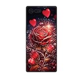 JEZSTHAI Schutzhülle Kompatibel mit Handy Sony Xperia X Compact Hülle Silikon Muster Design Handyhülle,Ultra Dünn Weiche Fallschutz Stoßfeste Anti-Kratzt Rückseite Bumper Case,B01