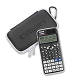 Casio Bundle Wissenschaftlicher ClassWiz Schulrechner FX-991DE x mit Schutztasche FX-Case Schwarz/Weiß, 1er Pack