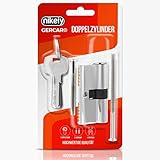 GERCAR Profilzylinder Schließzylinder Zylinderschloss 10/30 Halbzylinder Türschloss - inkl. 5 Schlüssel - Einzeln - Länge: 40mm, A:10 B:30-1er Set
