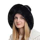 Bälle Samt mit drei Outdoor-Hut, Pullover, kalte und gestrickte Farbe, warme Mütze, Damen, plus dicke Hüte, Zobelmütze, Schwarz , Einheitsgröße