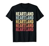 Heartland Texas Heartland TX Retro Vintage Text T-Shirt