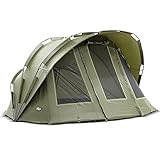 Lucx® Bobcat Angelzelt 2 Mann Bivvy Karpfenzelt 2 Personen Anglerzelt Carp Dome Fishing Tent Campingzelt