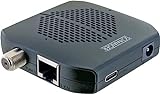 SCHWAIGER DSRD0100 SAT-Dongle Digitale Fernsehsignale über Ethernet Fernseherempfänger WLAN Transmitter TV-Receiver 18W DVB-S2 schwarz