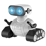 Roboterspielzeug, wiederaufladbare RC-Roboter für Kinder, Mädchen und Jungen, Ferngesteuerter Roboter, elektrisches Kinderspielzeug mit LED-Augen und Musik