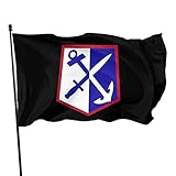 LINGF Durable US Army Rhode Island Army National Guard SSI Flagge 4x6 FT Banner Outdoor Indoor Decor - Polyester 4x6 Flags