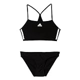 adidas Damen Bikini Infinitex 3-Streifen 2 Piece Sporty, Black/White, 36
