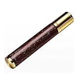 MUHARA The for the, well design Copper and Wenge Wood Luxurious Cigar Tube Vintage Copper Flower Carving Cigar Moisturizing Tube Case 100% Airtight Single Tube (Bronze)