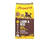 JOSERA Lamm & Reis (1 x 12,5 kg) | Hundefutter mit Lamm als einziger tierischer Eiweißquelle | Super Premium Trockenfutter für ausgewachsene Hunde | 1er Pack