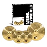 Meinl Cymbals HCS Complete Schlagzeug Becken Set (Video) Box Pack mit 14 Zoll Hihat, 16 Crash, 20 Ride (35,56-50,80cm) Messing, Traditionelles Finish (HCS141620)