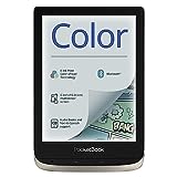 PocketBook e-Book Reader 'Color' (16 GB Speicher, 15,24 cm (6 Zoll) E-Ink Kaleido Farb-Display, Vordergrundbeleuchtung, Wi-Fi, Bluetooth) Moon Silver