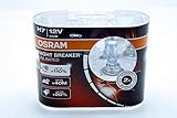 OSRAM Night Breaker Unlimited LEDPremium 2 x Halogen-Scheinwerferlampe H7 PX26d, 55 W, +110 % Lichtstärke, +40 m Lichtkegel, um 20 % weißere Lichtfarbe, Made in Germany