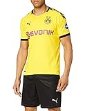PUMA Herren BVB Home Shirt Replica with Ev Trikot, Cyber Yellow Black, XXL