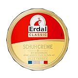 75ml Dose Erdal Classic Schuhcreme mit Bienenwachs mit pflegenden Ölen, pflegt, schützt und frischt die Farbe auf, 1er Pack (1x 75ml) (Farblos)