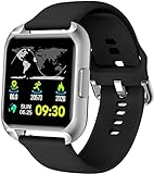 MAXTOP Smartwatch Herren,1.4 Zoll Touch Fitnessuhr mit Blutsauerstoff Herzfrequenz,Fitness Armbanduhr mit Schlafmonitor Musiksteuerung,Fitness Tracke IP67 Wasserdicht Smart Watch für Android iOS