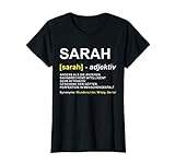Damen T-Shirt Sarah | Vorname Geschenk | Name Witz Spruch T-Shirt