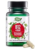Nature's Way Vitamin B12 hochdosiert mit Folsäure - Premium Energie Booster bei Erschöpfung und Müdigkeit mit Bioflavonoide Granatapfel und Zitrus - vegan zuckerfrei ohne Süßstoffe - 60 Stk