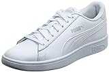 PUMA Unisex Smash v2 L Sneaker, White White, 38.5 EU