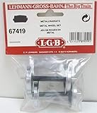 LGB – 2 Stück Metall-Scheibenradsatz – L67419, Ersatzräder für Lokomotiven und Wagen, Ersatzteile, Metallrad, Spur G