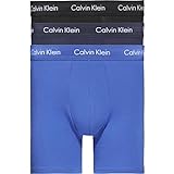 Calvin Klein Herren 3er Pack Boxer Briefs Baumwolle mit Stretch, Mehrfarbig (Black/Blueshadow/Cobaltwater Dtm Wb), M