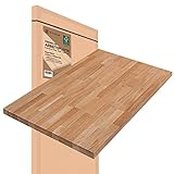 Riverbank Küchenarbeitsplatte aus Eiche - 2000x620x 38mm | Stabile Arbeitsplatte für Küche Werkbank & DIY Projekte | Holzplatte Massiv - Auch als Schreibtischplatte & Tischplatte nutzbar