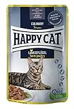 Happy Cat 70622 - Culinary Meat in Sauce Land Geflügel Pouch - Nassfutter für ausgewachsene Katzen & Kater - 85g Inhalt