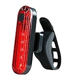 FDBZ LED-Rücklicht Für Fahrrad, Ultrahelles USB-wiederaufladbares, Wasserdichtes Fahrrad-Rücklicht Für Fahrradhelm-Sicherheitswarnblitz, 4 Lichtmodus-Optionen, 2er-Pack