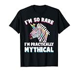 Bunte Zebra-Einhorn-Handicap so selten T-Shirt