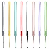 cobee Silikon Handgelenk Schlüsselband, 8 Stück bunt für Handys USB Schlüsselanhänger Geldbörse Kameras ID Tag Abzeichen MP3 MP4