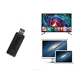 Velidy USB-TV-Adapter, 802.11ac 2,4 GHz und 5 GHz Dualband-Wireless-Netzwerk-USB-WLAN-Adapter für Samsung Smart TV WIS12ABGNX WIS09ABGN 300 m, Schwarz