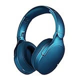 ZZL Bluetooth Über Ohrkopfhörer Hi-Fi Deep Bass Eingebaute Mikrokörper-kabelgebundene Drahtlose Kopfhörer 38 Stunden Spielzeit Faltbar (Color : Blue)