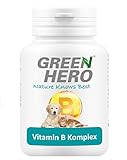 Green Hero Vitamin B-Komplex für Hund und Katze Vitamin B1, B2, B6, B12, K3, Calcium-D-Pantothenat und Folsäure für Energiestoffwechsels und zur Unterstützung der Nervensystem-Funktion 100 Tabletten