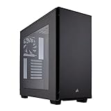 Corsair Carbide Series 270R Gaming-PC-Gehäuse (ATX/Micro ATX Mid-Tower, Seitenfenster, Baufreundlich, minimalistisches Außendesign und vielseitigen kühloptionen) schwarz