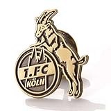 1. FC Köln Pin - Hennes Logo antik Gold - Button Anstecker - Plus Lesezeichen I Love Köln