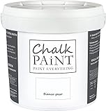 Chalk Paint Everything® Farbe Weiß Kreide - Sparangebot 5 Liter - ohne Farbe leicht Wände, Möbel und Gegenstände ohne Schleifen